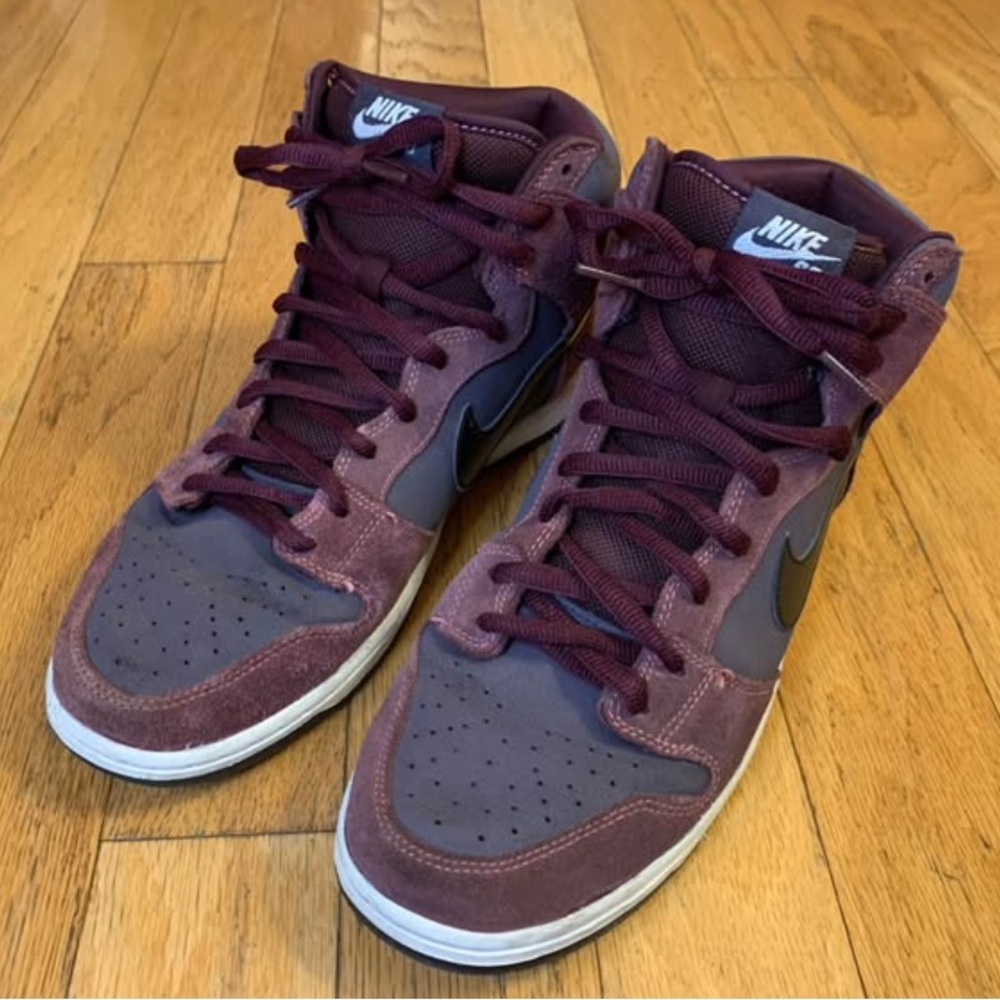 Nike SB Dunk High Pro 'Deep Burgundy Gridiron', Size 10